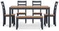 Gesthaven Dining Room Table Set (6/CN)