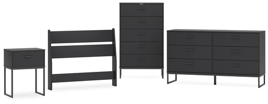 Ashley Express - Socalle Twin Panel Headboard with Dresser, Chest and Nightstand