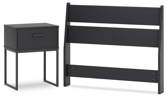 Ashley Express - Socalle Twin Panel Headboard with Nightstand