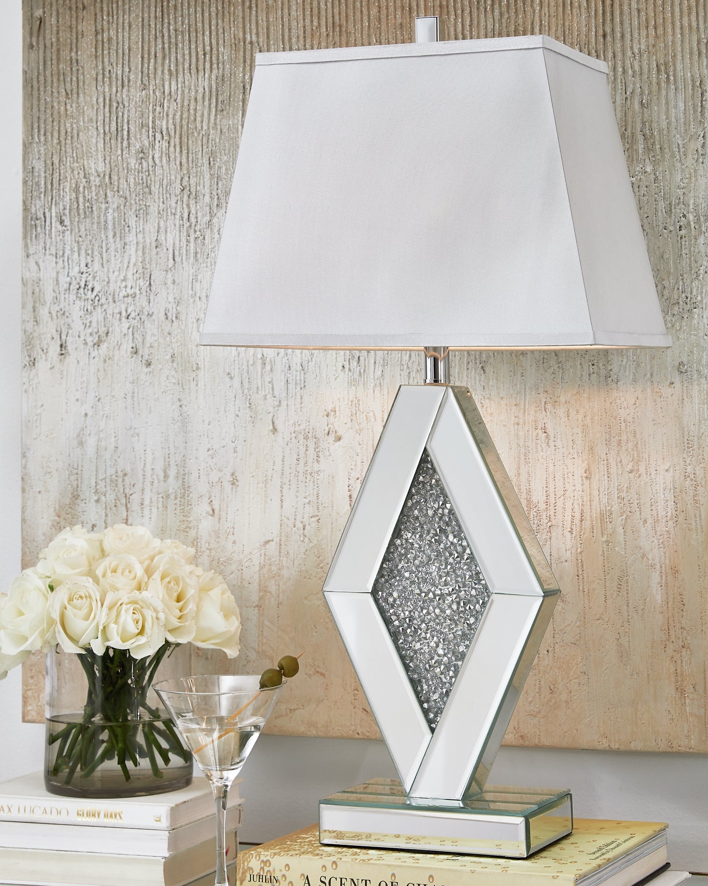 Ashley Express - Prunella Mirror Table Lamp (1/CN) Wilson Furniture (OH)  in Bridgeport, Ohio. Serving Bridgeport, Yorkville, Bellaire, & Avondale