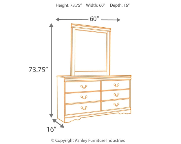 Huey Vineyard Full Sleigh Headboard with Mirrored Dresser, Chest and 2 Nightstands Wilson Furniture (OH)  in Bridgeport, Ohio. Serving Bridgeport, Yorkville, Bellaire, & Avondale